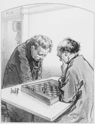 Les échecs, Tafel 15 aus Les Toquades, 1858
